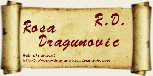 Rosa Dragunović vizit kartica